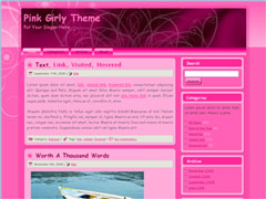 Pink Girly WordPress Theme 01